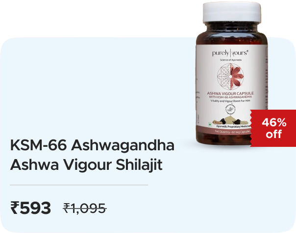 Purely Yours : Buy Ashwagandha KSM-66 Capsules - at Just Rs. 299( Rs5 Each)!